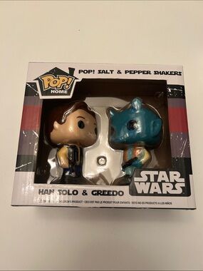 NEW NWT NIB Funko Pop Home Star Wars Han Solo & Greedo Salt & Pepper Shakers
